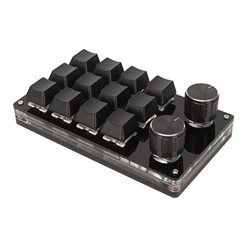 Mini clavier mécanique 12 touches filaire noir ordi avec pavé macro macro