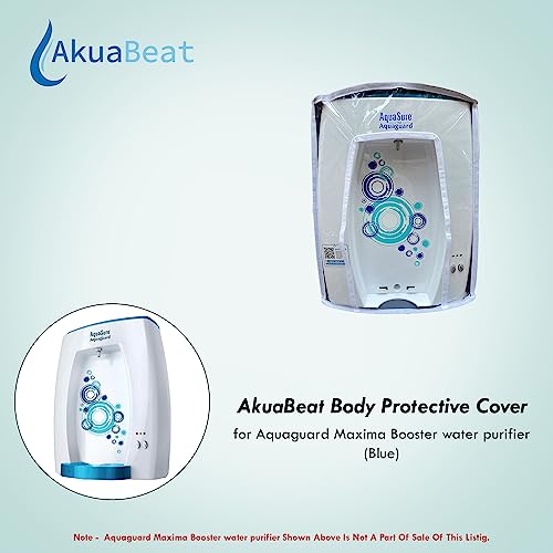 Image of Protective Cover Compatible with Eureka Forbes Aquaguard Maxima Booster Water Purifier - Scratch Resistant,Transparent Design with Easy Velcro Closure for Enhanced Protection.