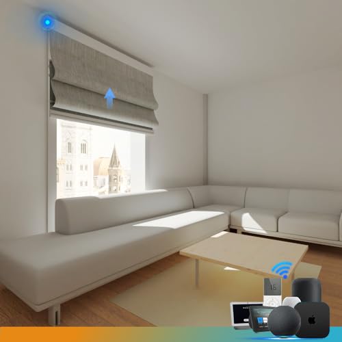 Blindify Motorized Roman Shades with Remote Control