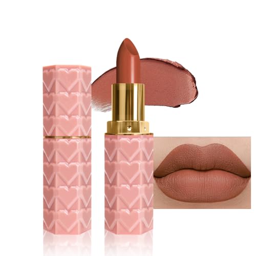 Image of evpct 1Pcs Brown Lipstick, Silky Velvet Matte Lipstick Pack Sets for Women, Long Lasting Smudge Proof Lipstick Lip Stain Makeup Kit matte lipstick 24 hours original N04