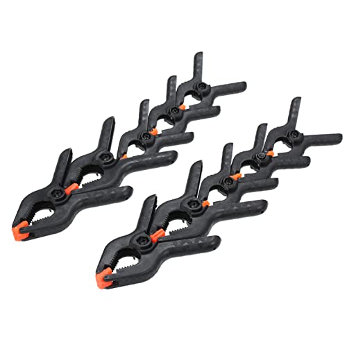 Spring Clamps, 10 Pcs Small Plastic Background Clip Clamps For Woodworking Spring Clamp A Type for Woodworking, Crafts, Photography Studios