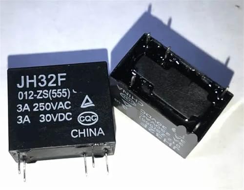 Relé 5 pines JH32F 012-ZS de 12V y 3A componente para circuito electrónico de 1 pieza