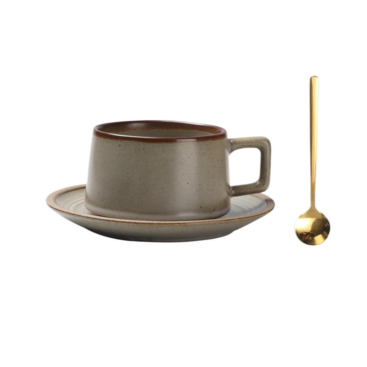 LIBANGRONG-888 Mugs Retro Home Coffee Cup Restaurant Ceramic Commercial Mug 220ml Milk Tea Cup