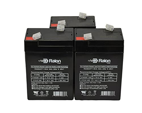 Batería recargable Raion Power 6V 4.5Ah para emergencia miniatura 1