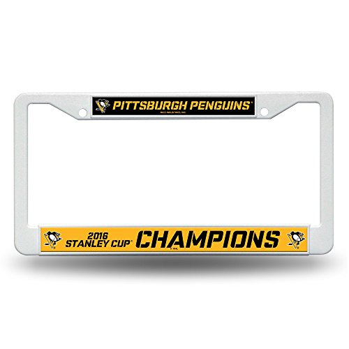 NHL Pittsburgh Penguins 2016 Stanley Cup Champions Plastic Plate Frame