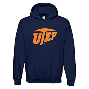 UGP Campus Apparel AH02 – UTEP Miners Primary Logo Hoodie – X-Large – Navy