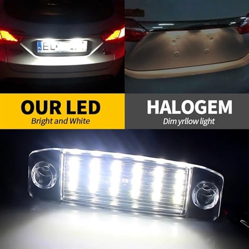 Luces de matrícula Kia Sportage soluciona bombillas fundidas kit 2 unidades 12v 5