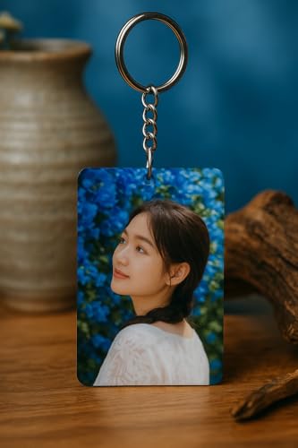 Image of Customized personalized Double Side Keychain With QR And Image | Best gift for couple