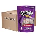 Dingo Twist Sticks Jumbo Rawhide Chews, 9-Count, 12-Packs