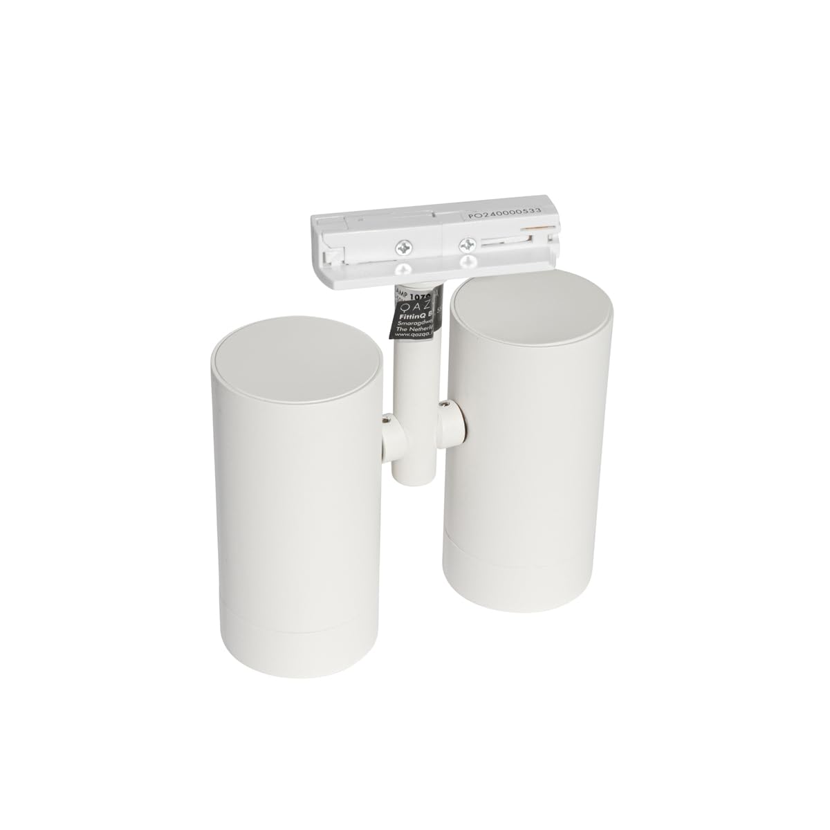 Qazqa Spot sur rail moderne monophasé blanc 2 - Jeana