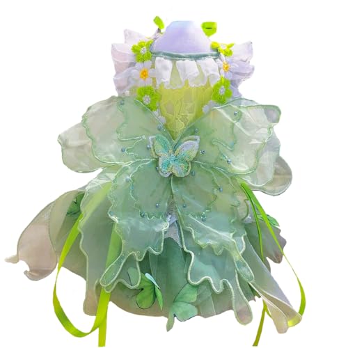 Vestido Princesa para Perros Pequeños AZA M Mariposa