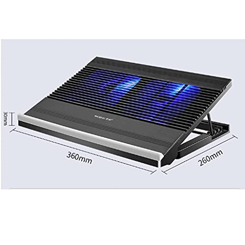 Base enfriadora para laptop con ventilador LED y control LCD miniatura 2