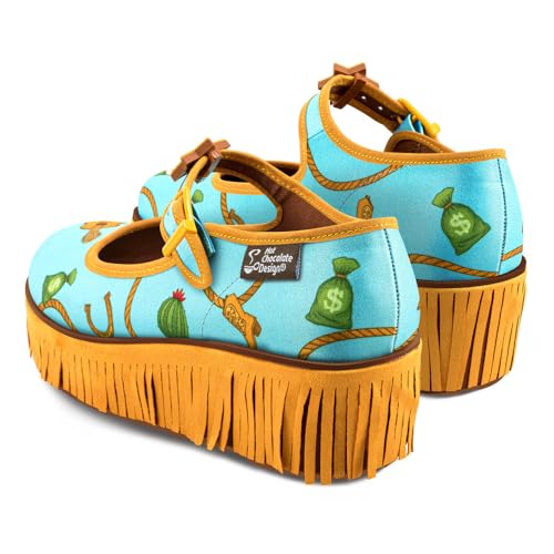Image of Hot Chocolate Design Whimsical Women's Platform Mary Jane Shoes