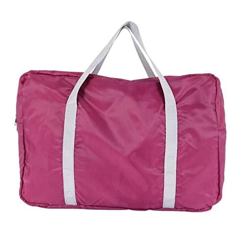 2X Large Capacity Casual Folding Waterproof Luggage Storage Bags Suitcase Handbag Tote Bag Burgundy2