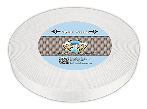 Country Brook Design - Printable Heat Set Polyester Webbing (1 Inch, 10 Yards)