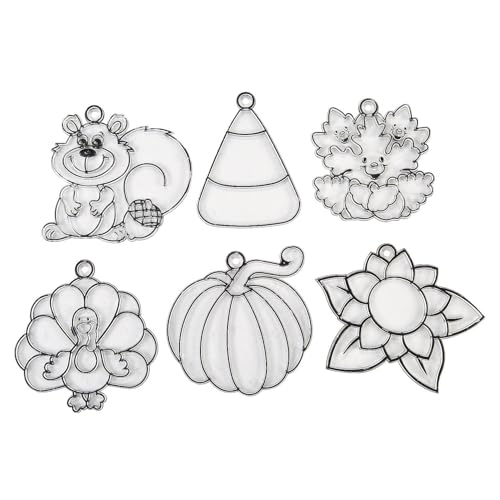 fall suncatchers - craft supplies - 24 pieces