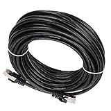Aramox Cat6-Ethernet-Kabel, Abgeschirmtes Hochgeschwindigkeits-10-Gbit/s-Internetkabel mit EMI-Schutz, RJ45-Anschluss für PC-Router-Switchbox Im Heimbüro oder Rechenzentrum (#2)