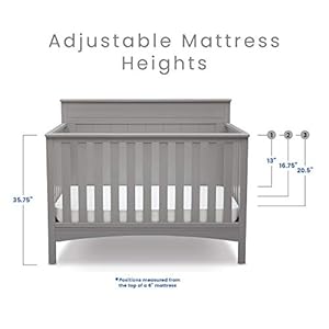   Delta-Children-Fancy-4-in-1-Convertible-Baby-Crib-Greenguard-Gold-Certified-Grey