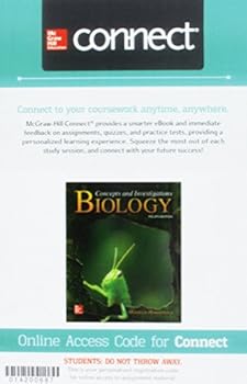 Hardcover Gen Combo Biology: Concepts and Investigations; Connect Access Card Book