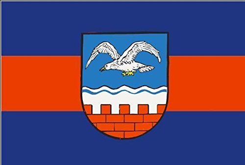 U24 Motorradflagge Adler Blau 20x30 Cm - Wetterfeste Polyester-Fahne Mit Hissband