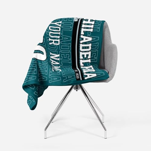 Image of ANTKING Philadelphia Throw Blanket for Men Women Boy Custom Name and Number Gifts