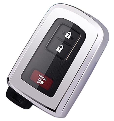 Coque clé Toyota RAV4 Camry Corolla étui en TPU argenté finition luxe éclatante