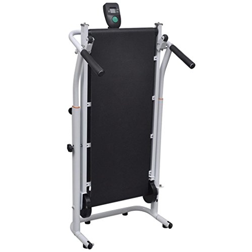 yorten Mini-Laufband Faltbar Schwarz Faltbares Fitnessgerät Sport Tretmühle Treadmill Die Zwei Schwungräder 93 x 36 cm – Bild 4