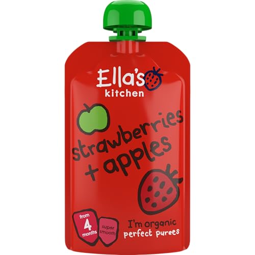 Ella's Kitchen organic strawberries + apples 120g (Pack of 7)