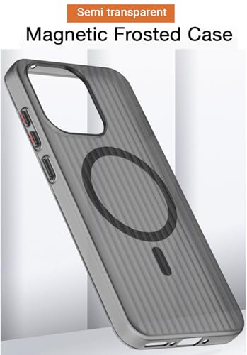 Image of Kapa Wave Magnetic Frosted Grip Back Cover for OnePlus 13S | [MagSafe Compatible] Wireless Charging, Slim, Metal Buttons Matte Finish Back Case (Grey)