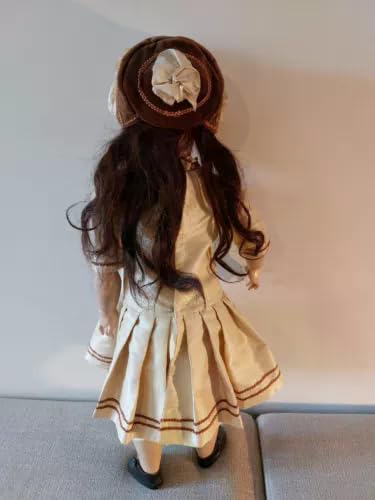 Tête De Poupée Jumeau Unis France 301 - Ancienne 63 Cm - Porcelaine Bisque