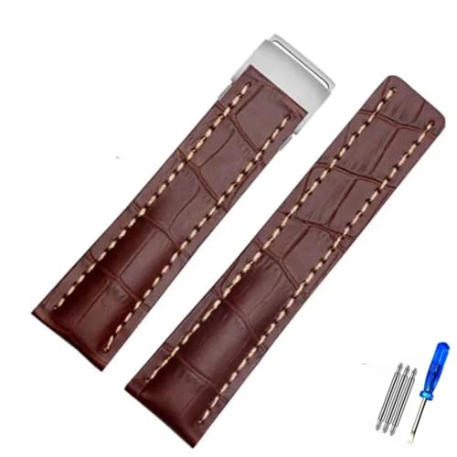 [X] KuCgOXgbv C^A {vvoh v~A B01 Rg NmOt AxW[ AVIATOR 8 316L obN S 22 24mm v̗ߋ(Brown,22mmSilver Buckle)