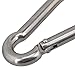 CNBTR M6 60mm 304 Stainless Steel Multifunctional Spring Snap Hook Quick Link Ring Set of 50