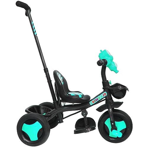 Image of Primo Kid Toys Tricycle for Kids 1 Years+, Plug & Play Tricycle for Kids. Ride on with Safety Seat Belt, Dual Storage Space & Parental Handle.