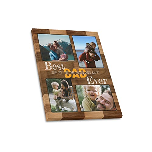 SHIYEL Gifts for DAD Custom Canvas Prints with Photo, Make