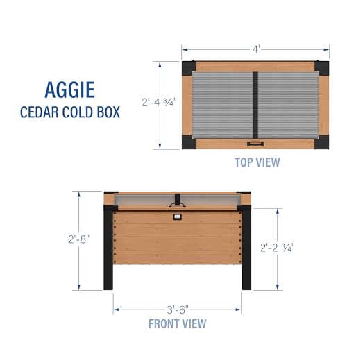 Image of Backyard Discovery Aggie 4' x 2' Cedar Wood Cold Frame Portable Mini Greenhouse, Raised Garden Planter with Temperature-Activated Polycarbonate Lid, Mesh Drainage for Year-Round Outdoor Gardening