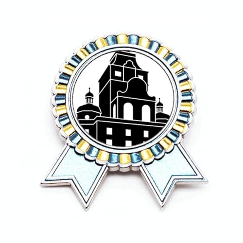 Broche en forme d'architecture de bâtiment de l'Allemagne M métal pour veste