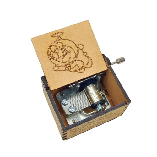 Image of Zesta Doraemon Musical Box Birthday Gift | Music Box Gift for Girlfriend, Boyfriend, Husband, Wife | Unique Musical Gifts for Music Lovers | Vintage Wooden Mini Music Box