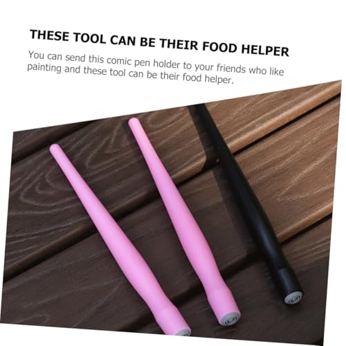 VILLFUL 20個 製漫画用替え?水ペンホルダー 黒色 書道 カリグラフィー対応 軽量耐久 描画スキル向上用