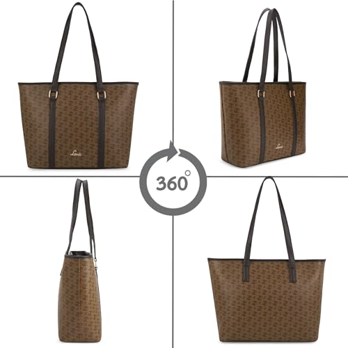 Image of Lavie Women's Mono LL Meryl Tote Bag for Women | Tote Handbag for Work | Ladies purse | Stylish Shoulder Bag | Gift for Women