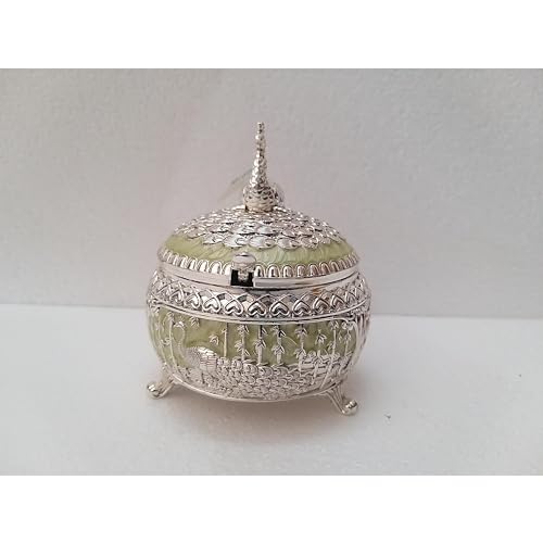 Image of Traditional Multipurpose German Silver Storage Box | Home Decor (1603)