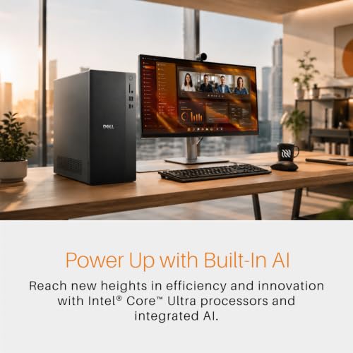 Image of Dell ECT1250 Tower, Intel Ultra 7 265F, 8TB SSD, 64GB RAM, RTX 5060 8GB | NEXVANT Upgraded Ai Computer, Wi-Fi 6, Keyboard and Mouse, 1 Year NEXVANT Warranty, Windows 11 Pro