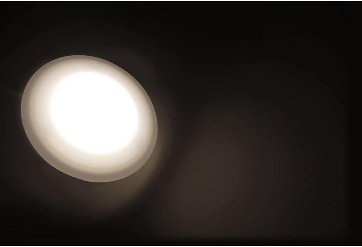 Dream lighting RV Led Puck Lights Interior 12v Recessed Cabinet Light 3500K Soft White Lighting 4.5W 3.4inch, Pack of 4