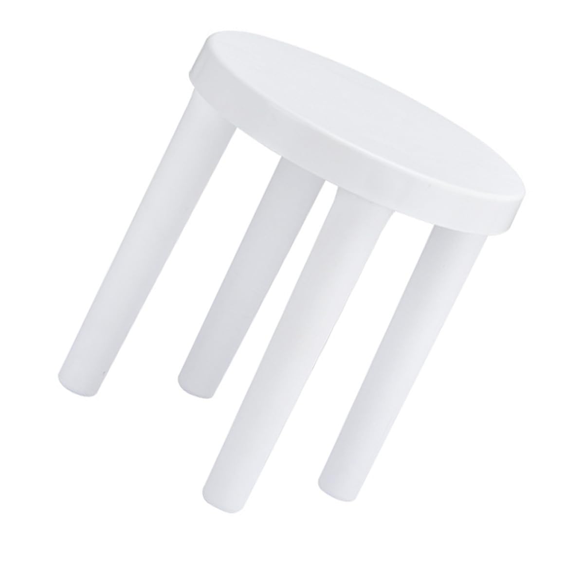 Tabouret de salle de bain blanc HEMOTON petit siège ergonomique pour garçon et fille