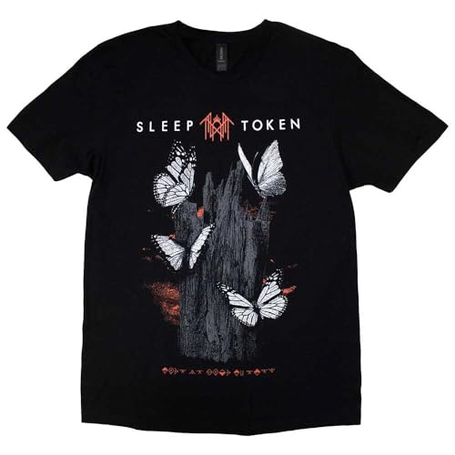 Men's Sleep Token Butterflies T-Shirt Medium Black