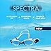 Zoggs Unisex Adult Spectra Adjustable Swimming Goggles with Comfortable Soft Gasket & Anti-Fog UV Protective Curve Lenses, Clear/Black - Clear Lenses