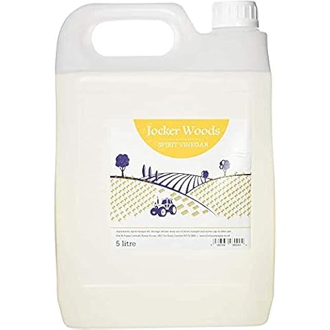 Jocker Woods White Vinegar for Cleaning, Pickling, Marinations & Cooking - Distilled White Vinegar - 5 Litre Bottle - Produced in The UK (1Pack) Cover