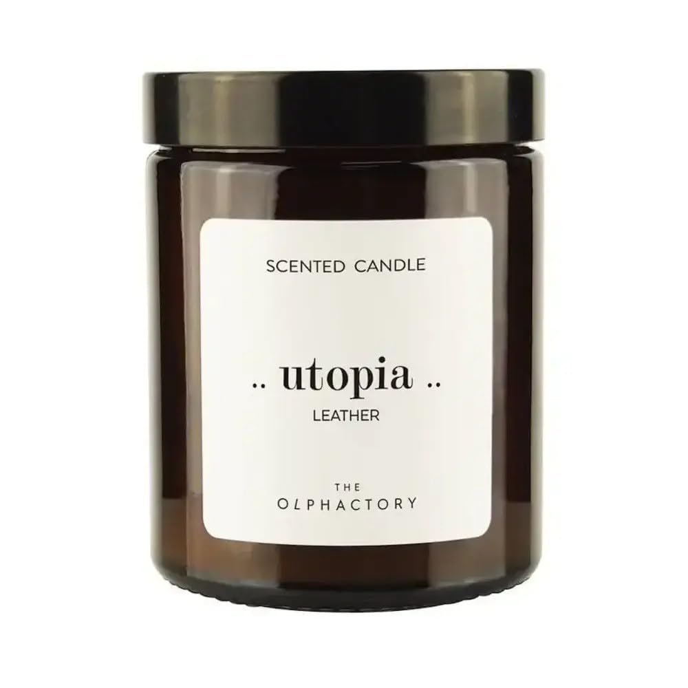 The Olphactory Utopia Leather Scented Candle-135G