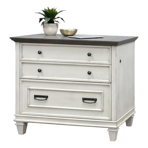 Hartford Wood Lateral File With Locking LegalLetter File Drawer Black product thumbnail 9
