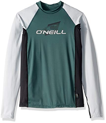 Image of O'Neill Youth Premium Skins Long Sleeve Rashguard, UPF 50+ Sun and Rash Protection, Buttery Soft Tight Fit