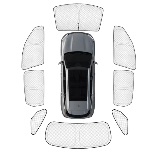 Image of KMF Windshield Sun Shade Replacement for Kia Sorento Accessories 2021-2024, 8PCS Side Window Sun Shade, Rear Window Sun Visor Shield Cover for Camping /Baby UV Block and Privacy Protect